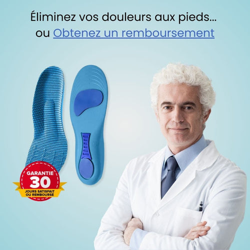 Semelles PodoFlex™ - Une journée entière sans douleur